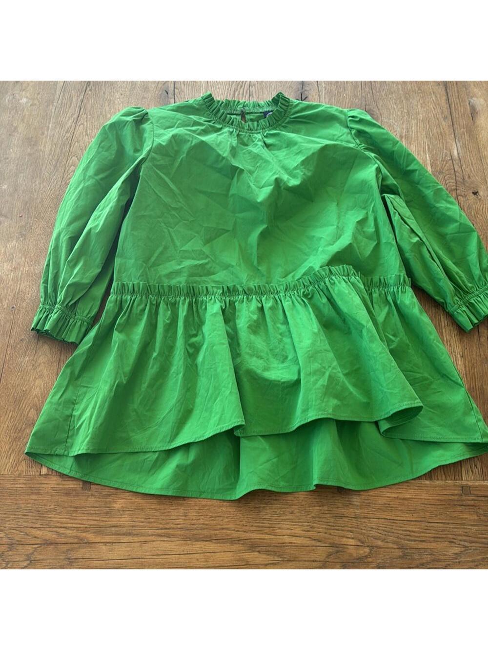 SCOOP GREEN BLOUSE Size Small
